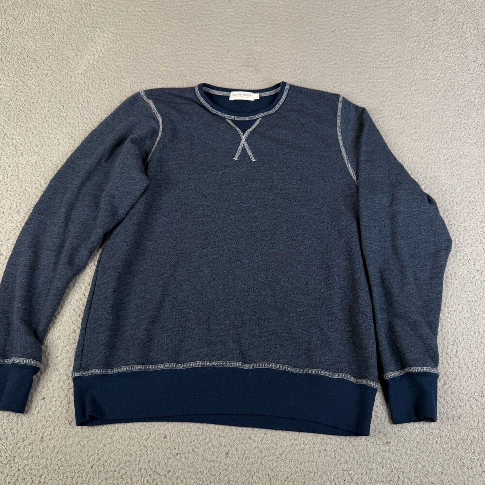ACE RIVINGTON Sweatshirt Men Small Heather Blue Fleece Crewneck Pullover Sweater